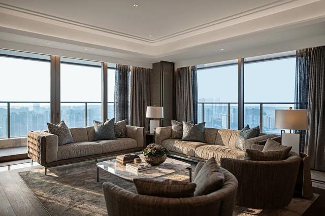 374㎡现代大平层，华丽时尚的空间，朴素质感好高档