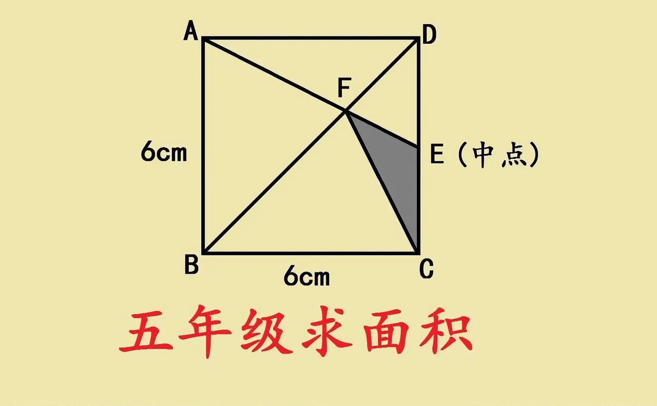 家有五年级娃的看过来！这道正方形求阴影面积题，思路超巧妙～
 
已知正方形ABC