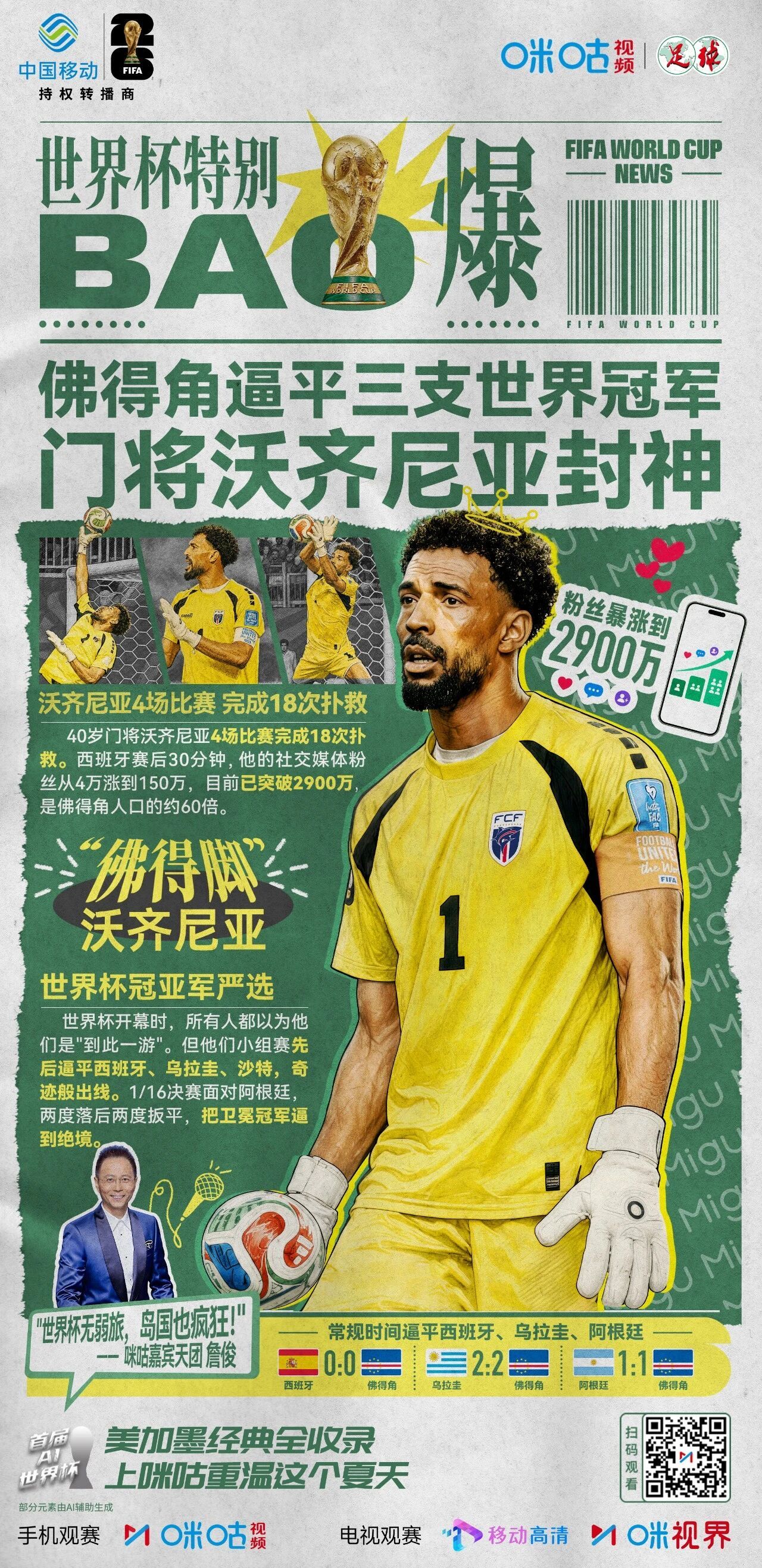 ⚽ 2026美加墨世界杯收官🍷赛场精彩故事 越品越精彩📺 「咪咕视频」 联合