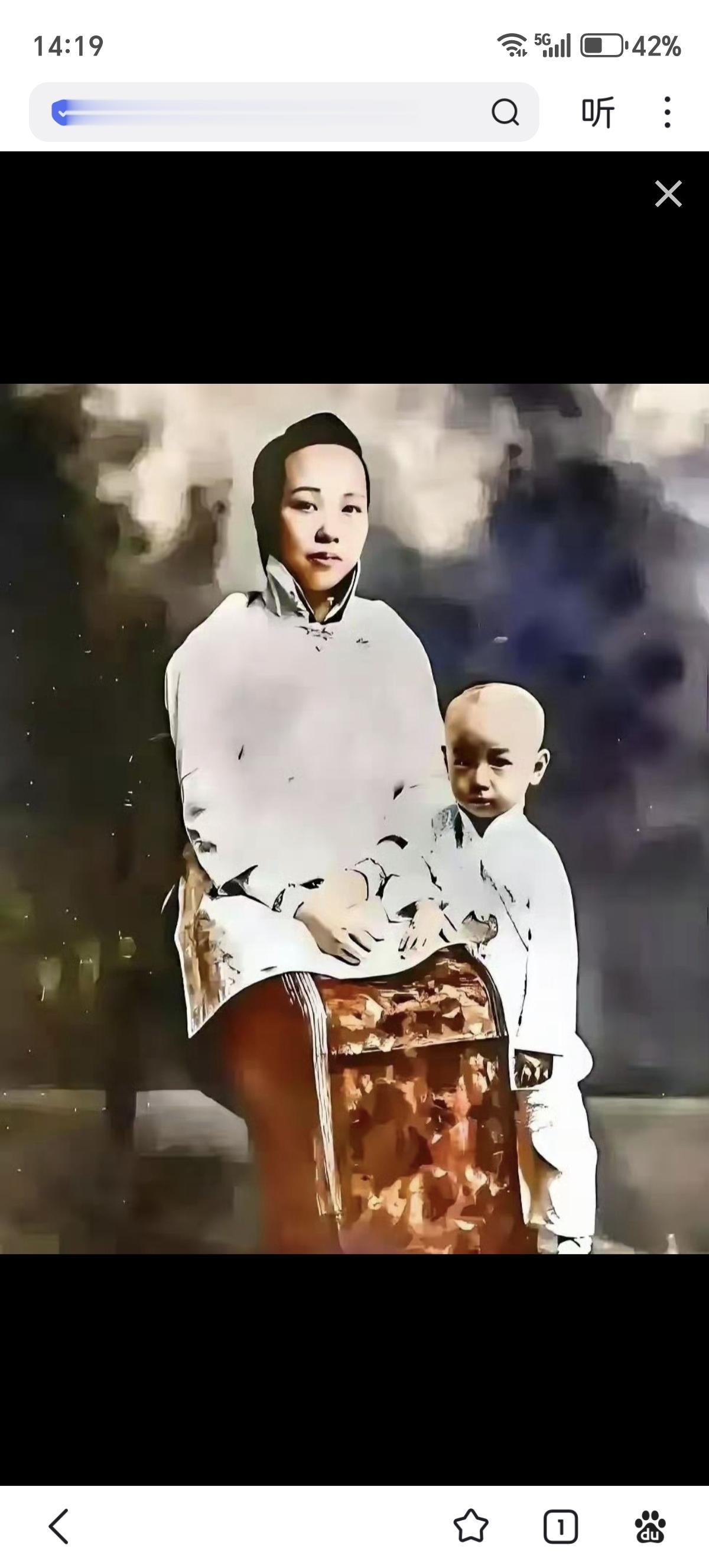 谁想到靠在妈妈怀里的小不点 就是后来那个名字能顶五个师的钱学森