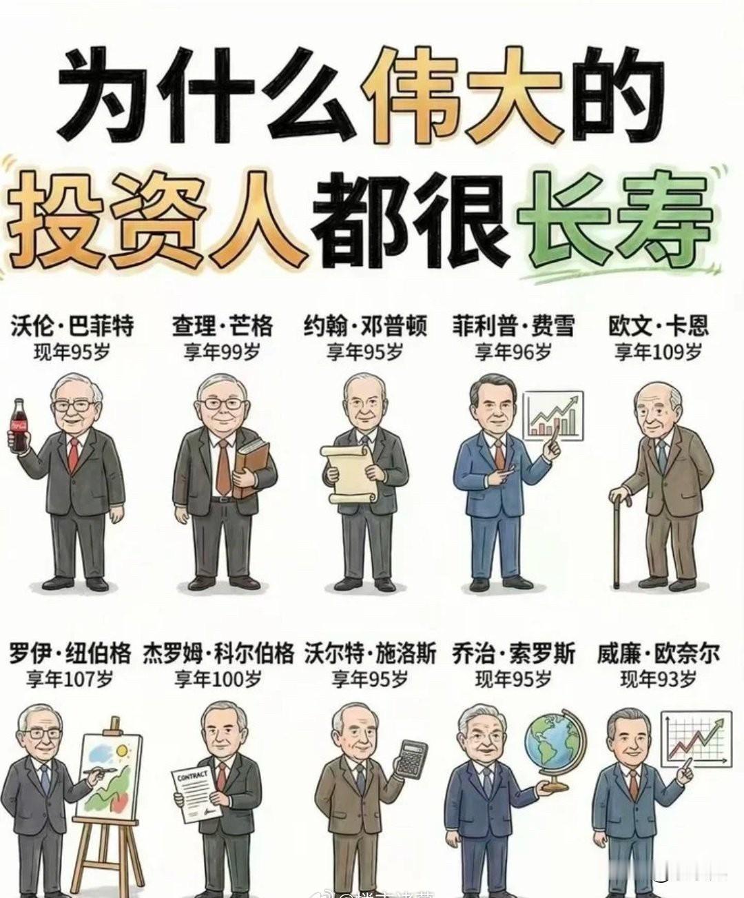 为什么伟大的投资人都很长寿…[思考]