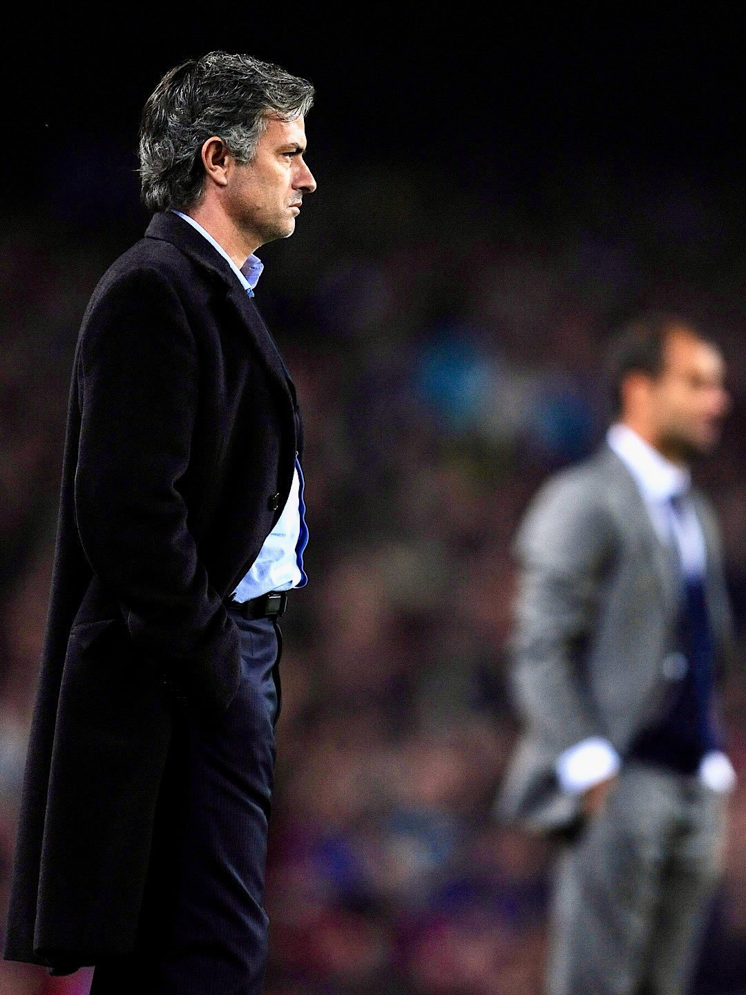 分享一组穆里尼奥无水印照片，特殊的一个！国际米兰穆里尼奥足球老照片