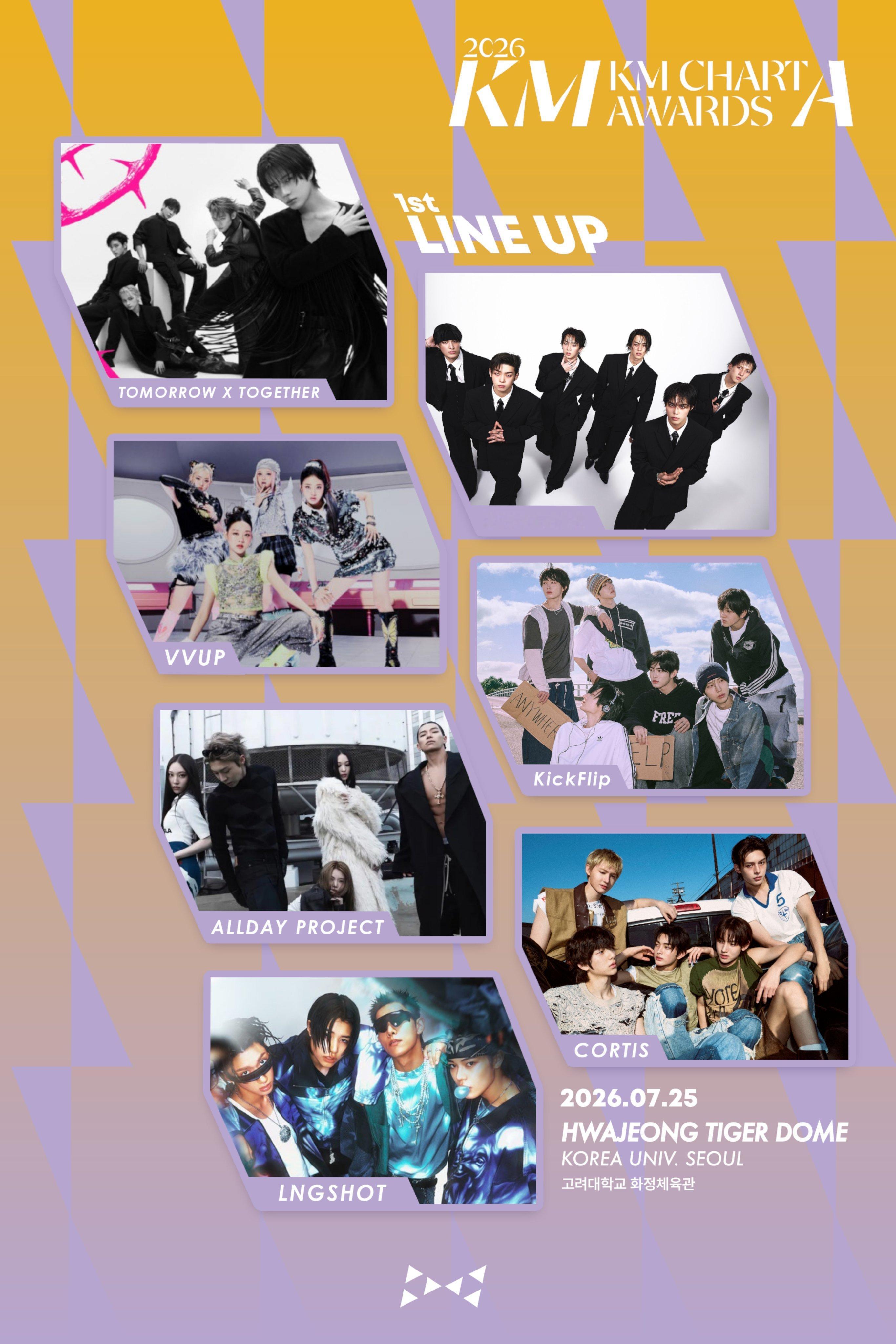《KMA 2026》第一轮出演阵容公开，将于7月25日举行TXT、82MAJOR