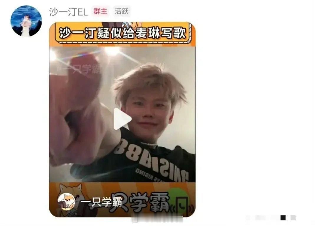 11月28日，沙一汀给麦琳写歌，天塌了！26岁rap歌手暗恋37岁家庭主妇的戏码