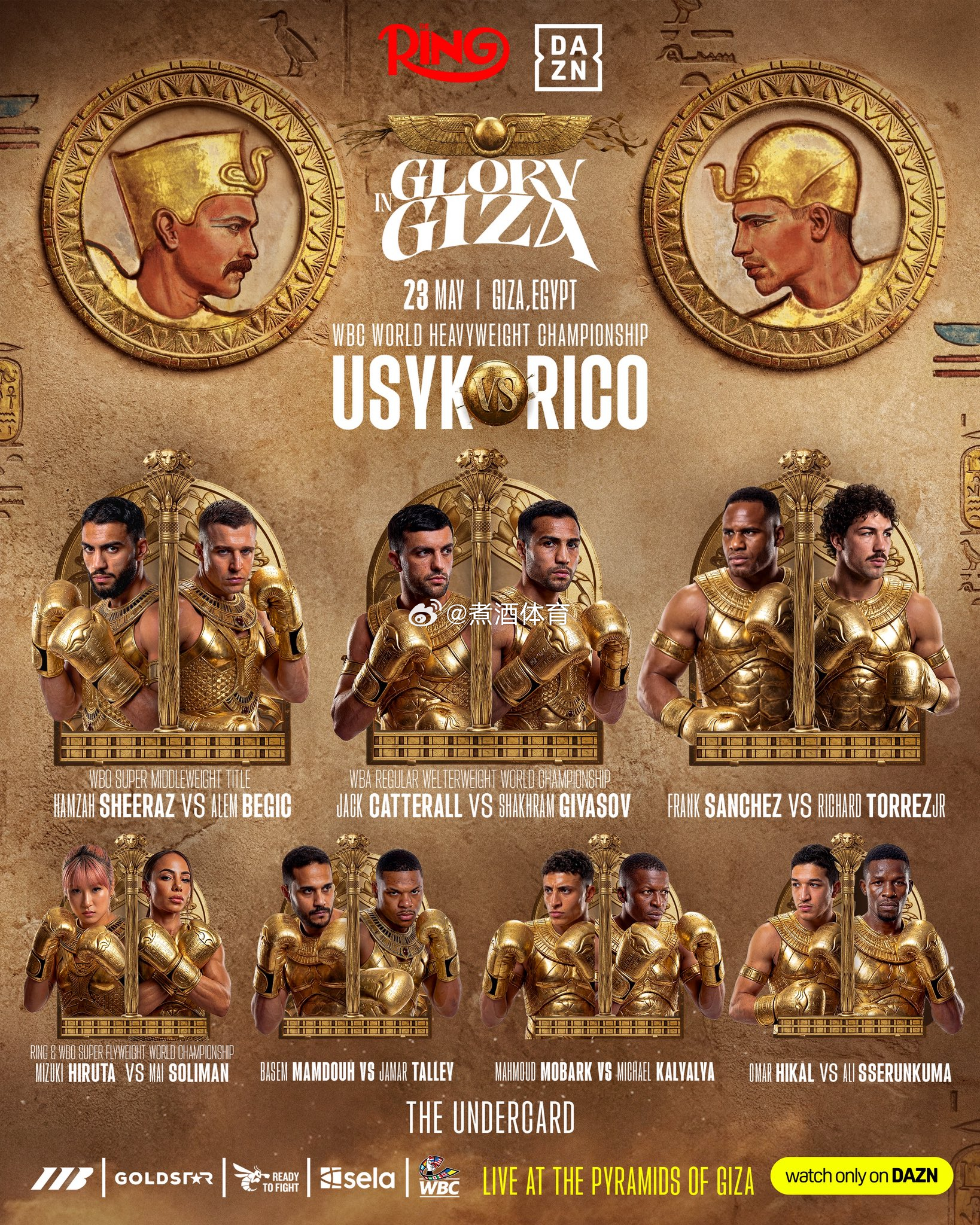 拳坛速递 “吉萨荣耀”（Glory in Giza）全战卡出炉👀🥊奥列克桑德