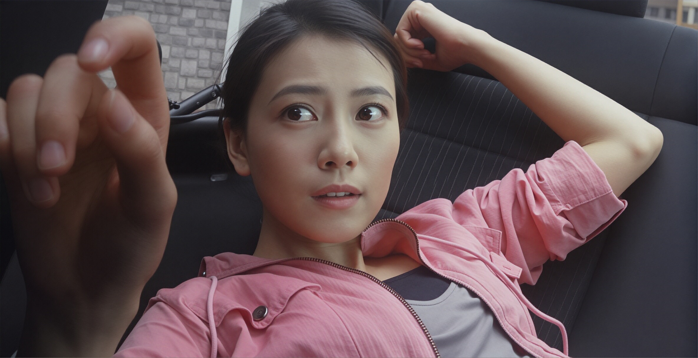 高圆圆 这躺靠的姿态，自带一种松弛又灵动的氛围感，眉眼间满是随性舒展的气质。干净