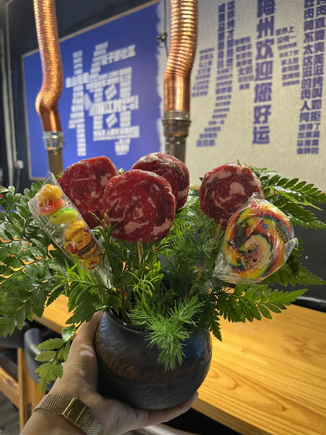 我天！这棒棒糖烤肉？？（梅州的！！