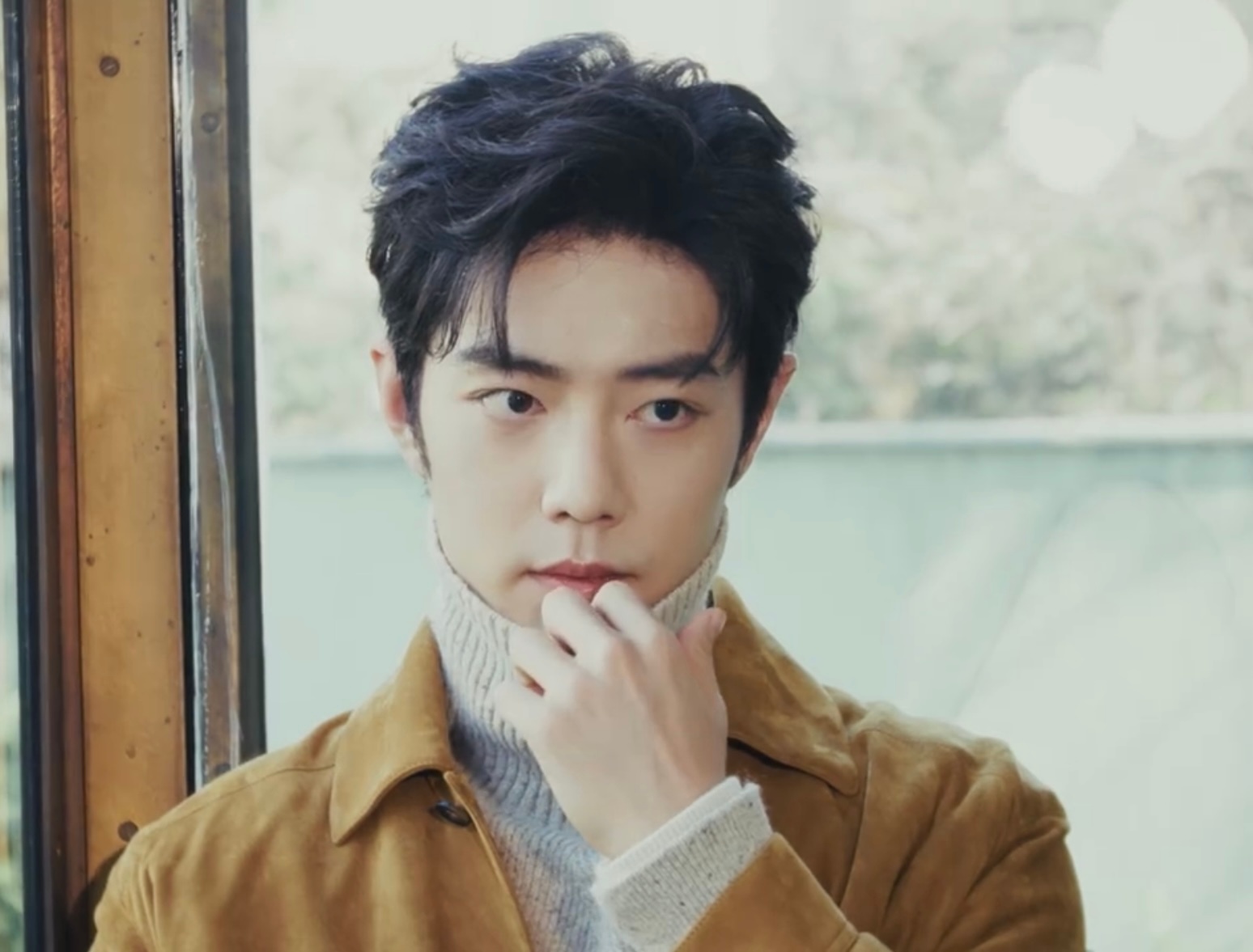 好看的像油画肖战米兰时装周