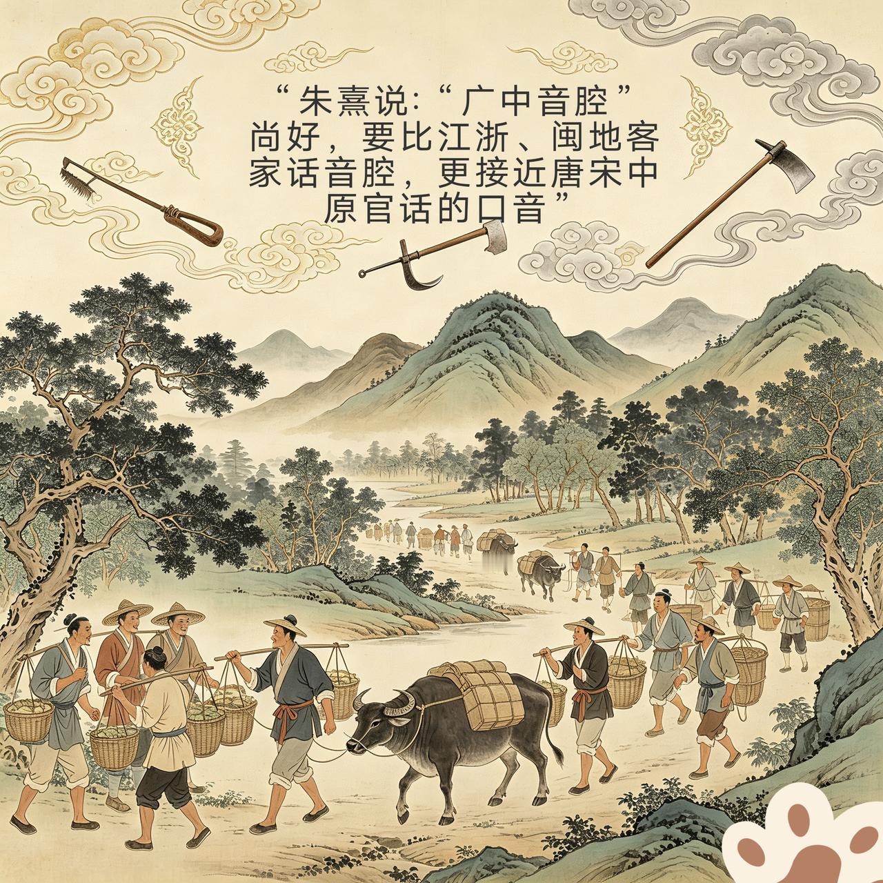 南宋时期，福建三明客家人朱熹，为什么会说:“广中语音”最正，会比江浙、闽地的客家