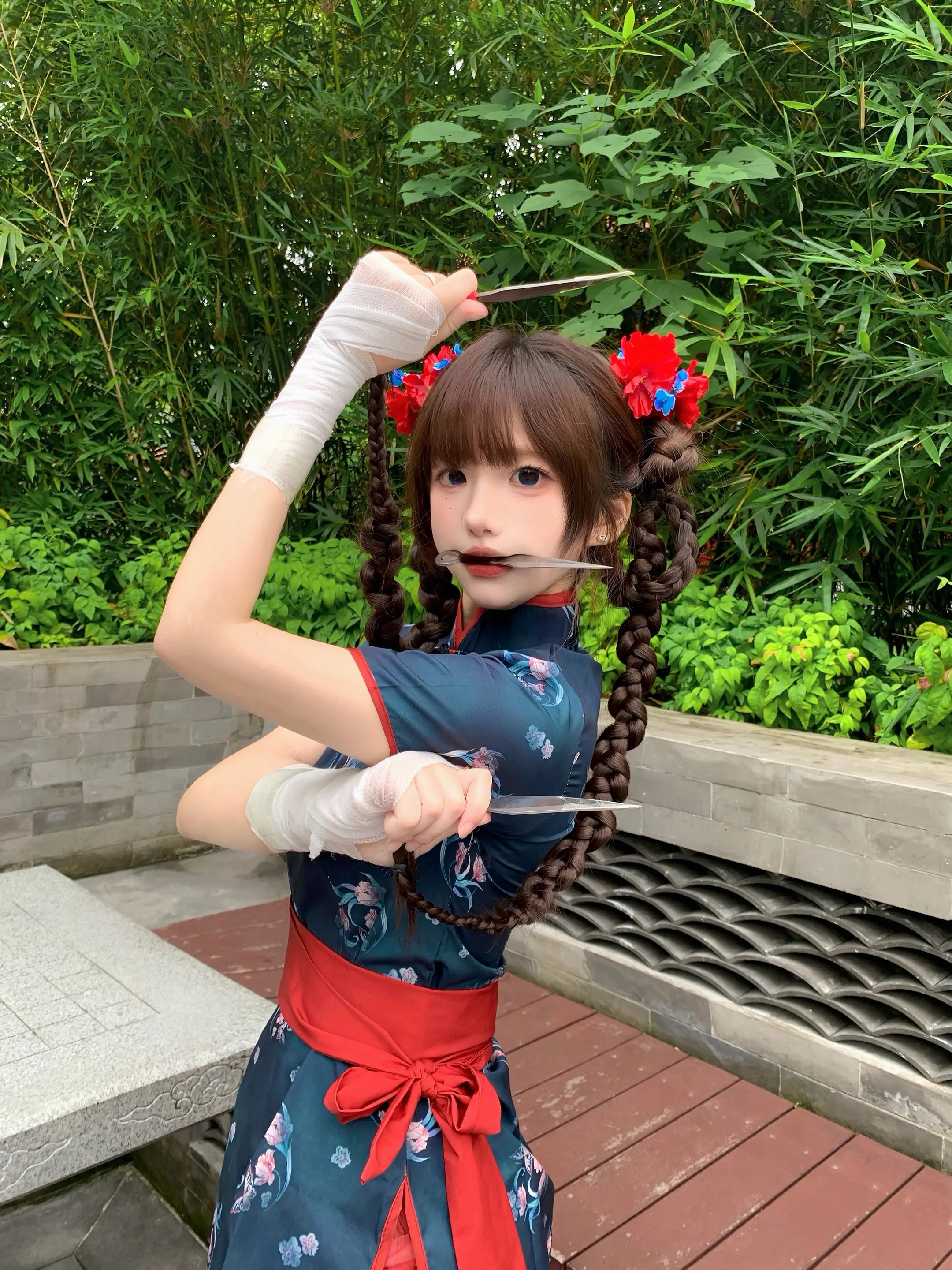“三刀流！”我的暗器是辫尾刀…