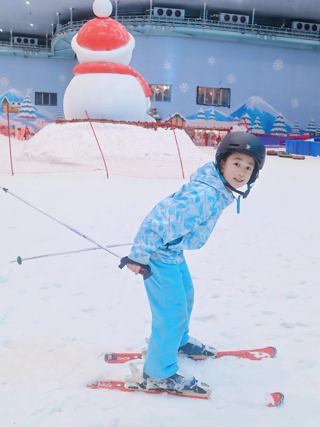 重庆40℃🔥的假期带娃躲进冰箱里学🏂‼️