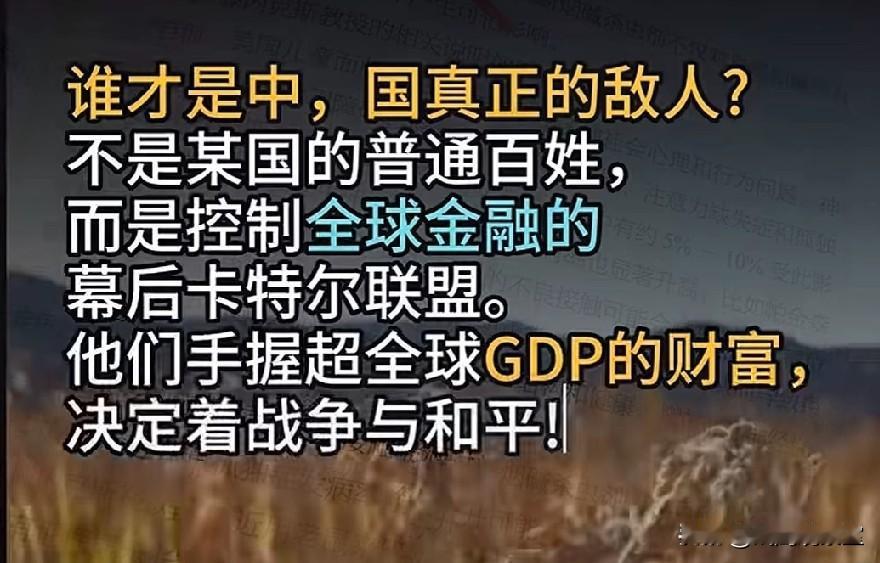 一场没有炮火的较量，难道不比真枪实弹更加凶险吗？
美国学者威廉·恩道尔在《目标中