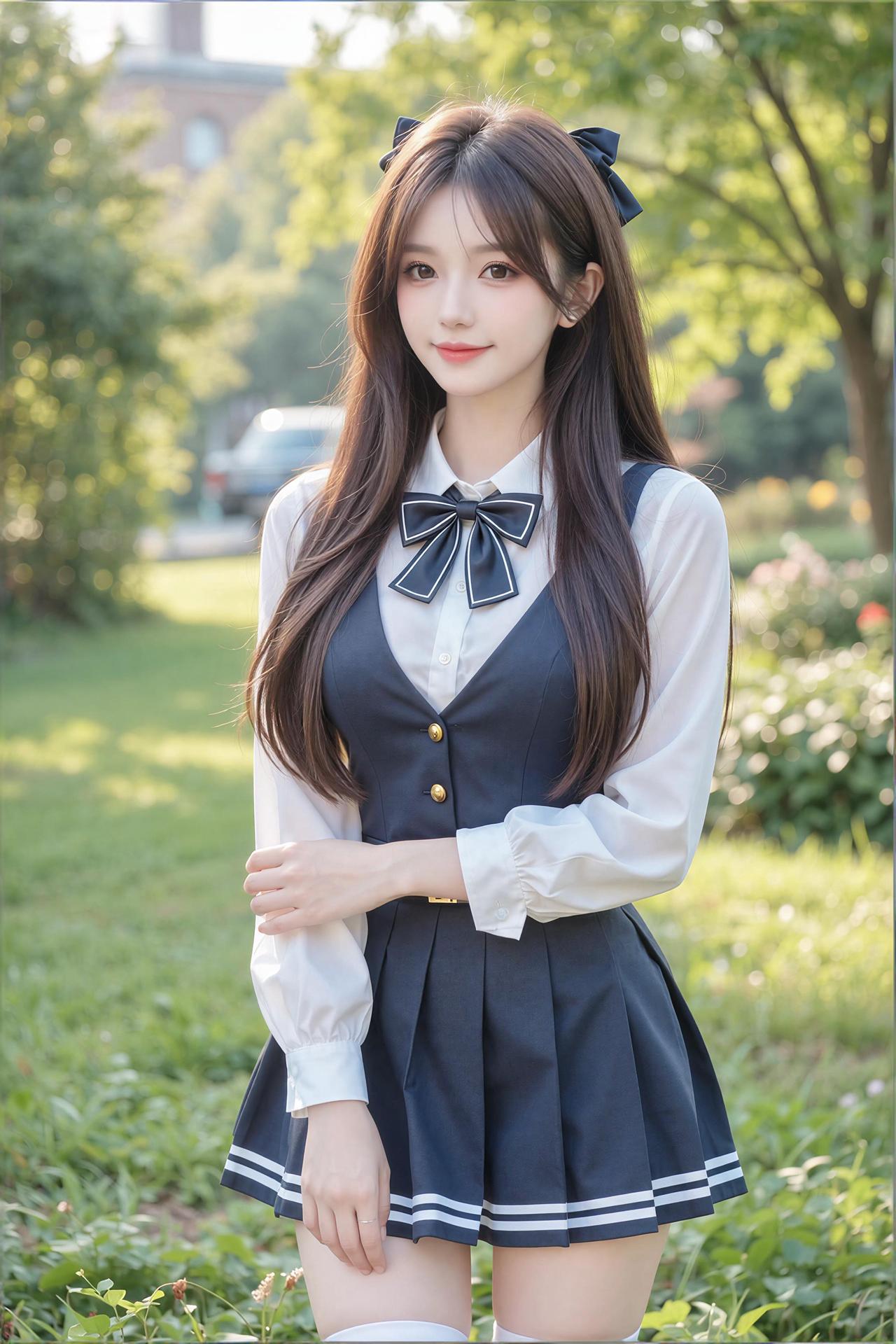 校园少女风，青春洋溢的校园生活