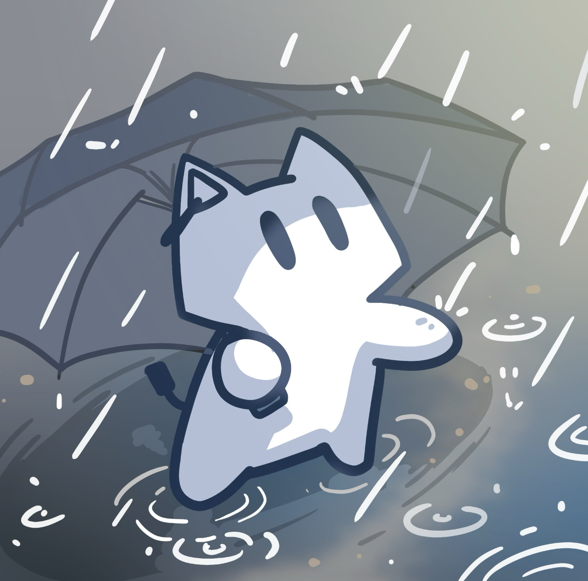 在深圳谁把立牌照顾这么好深圳街头偶遇穿雨衣的立牌满城烟雨氛围感十足，街头立牌喜提