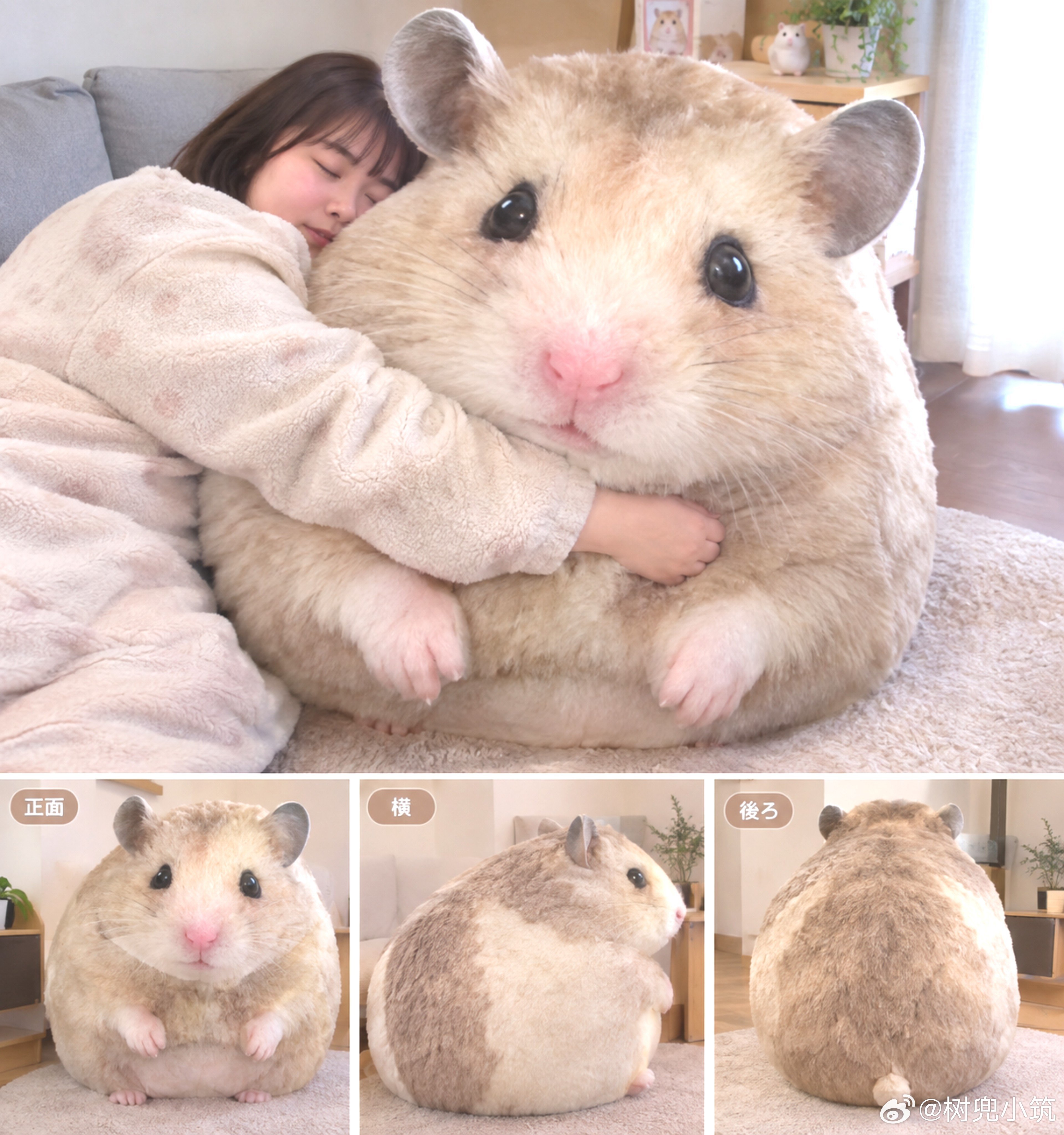 谁能拒绝等身大仓鼠抱枕🥺 ​​​