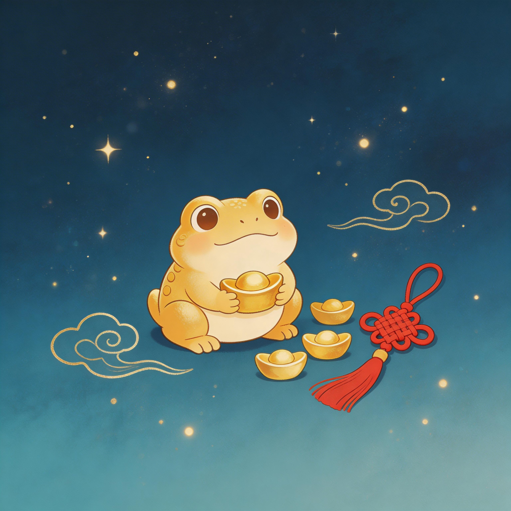 今夜财星高照，好运悄悄靠近接财接福，愿往后日子，有钱有闲，喜乐常伴！ 