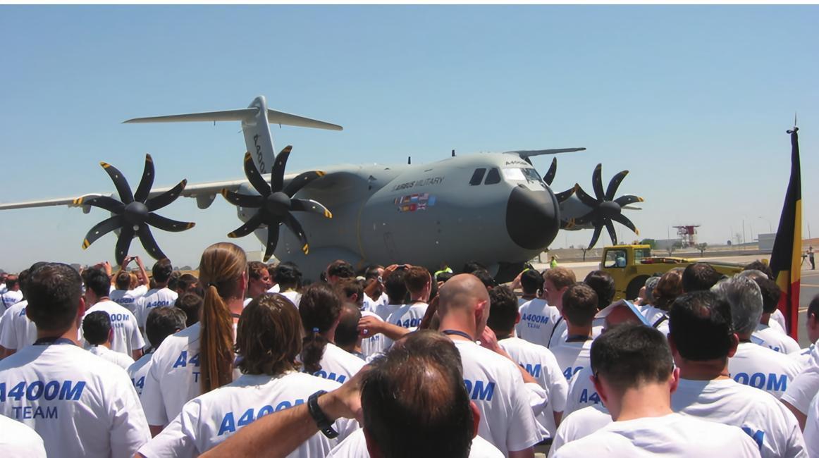 每天认识一件兵器 A400M运输机［欧］A400M运输机是欧洲自行设计、研制和生