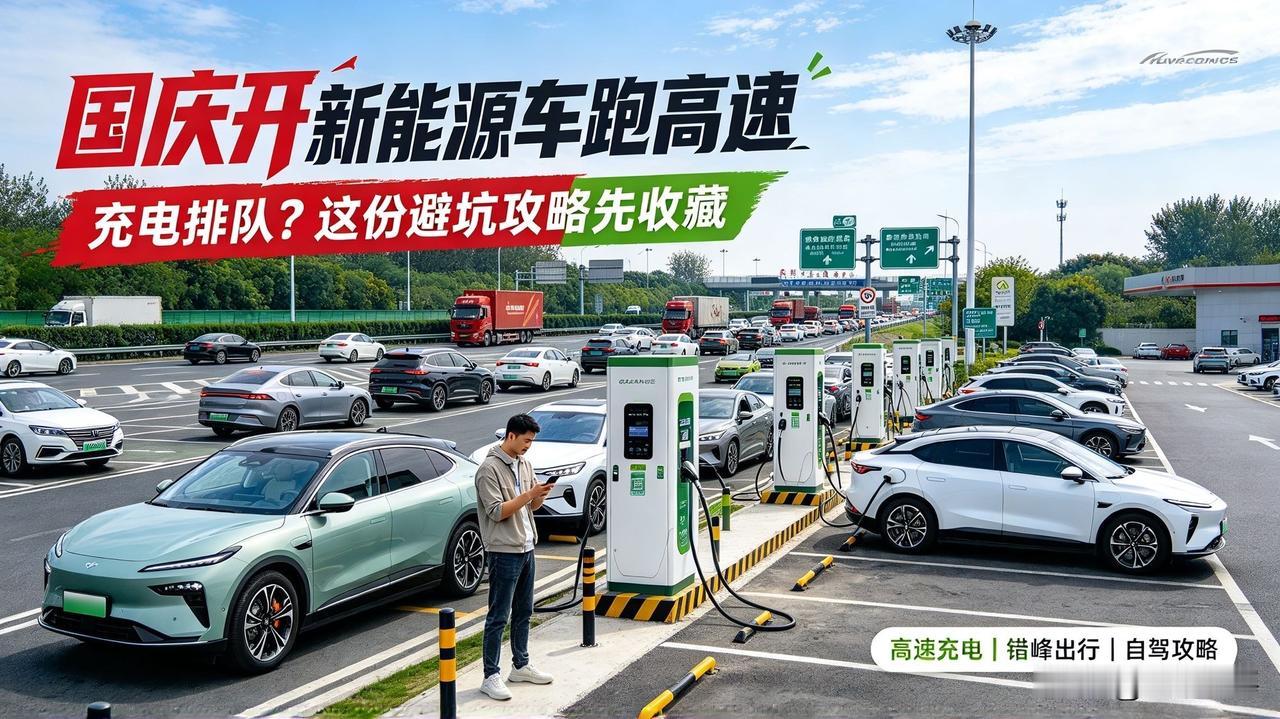 国庆开新能源车跑高速！很多人今天都踩坑了

国庆高速出行热度拉满，今年有个很明显