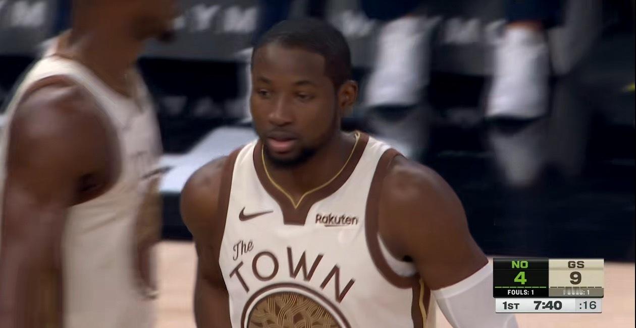 小库刚上场就有2分入账勇士vs鹈鹕