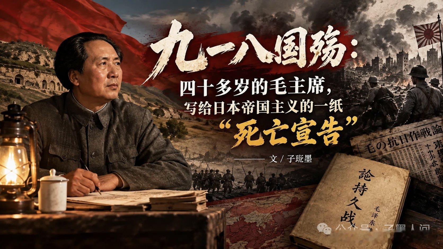 【上篇：九一八国殇：四十多岁的毛主席，写给日本帝国主义的一纸“死亡宣告”】   