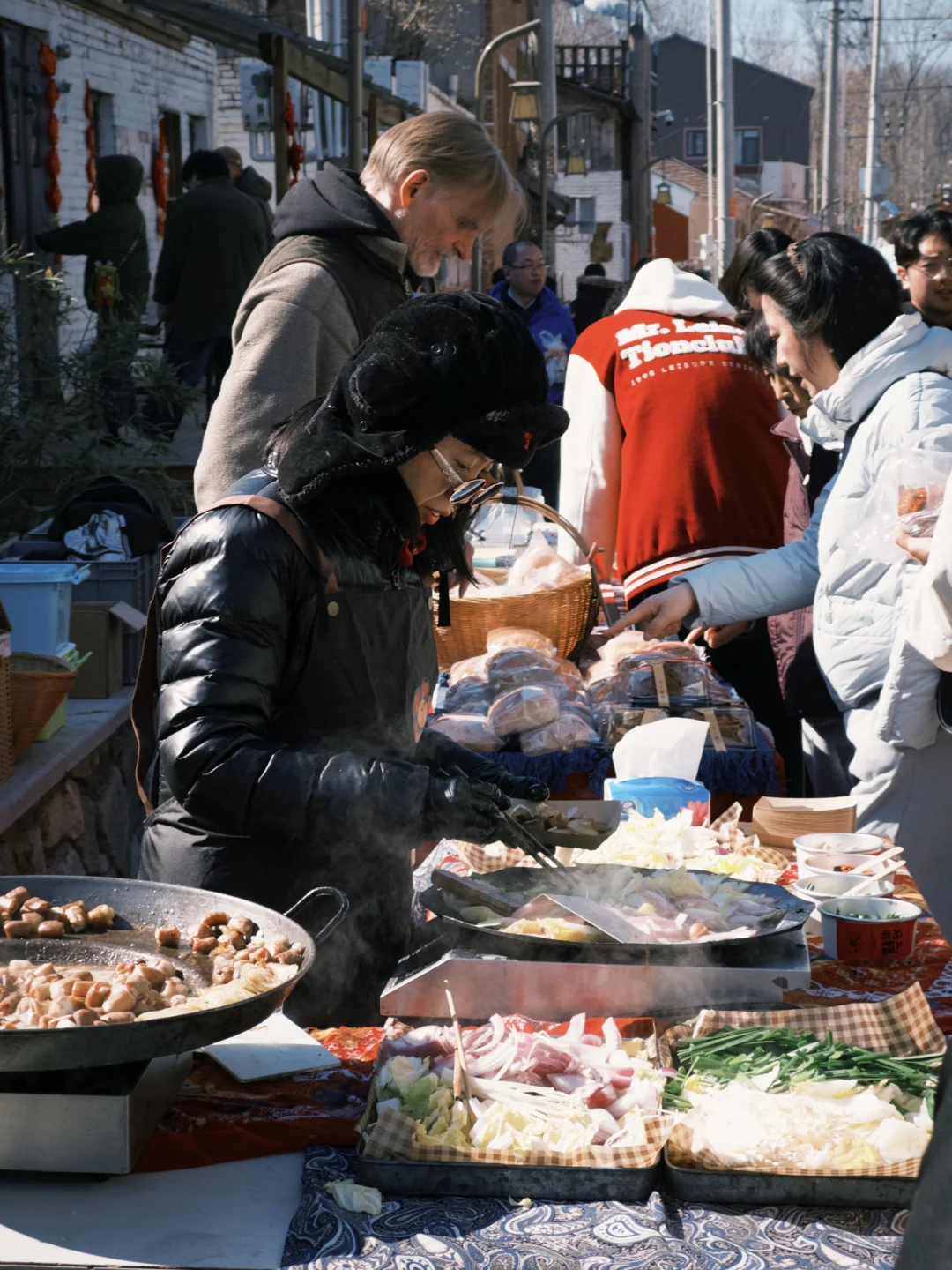 京郊慢生活🐈辛庄村集市，好吃好逛还不挤