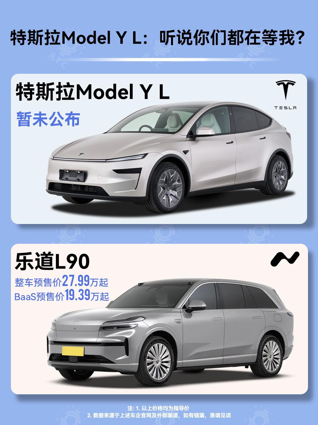 Model Y L登场！尽管对比的2.0版本！说来也是，特粉们一直吐槽为啥特斯拉