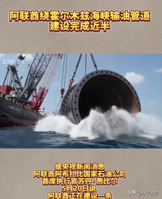 阿联酋绕开霍尔木兹建输油管，中东棋局再落一子
阿联酋绕霍尔木兹海峡的输油管道建设