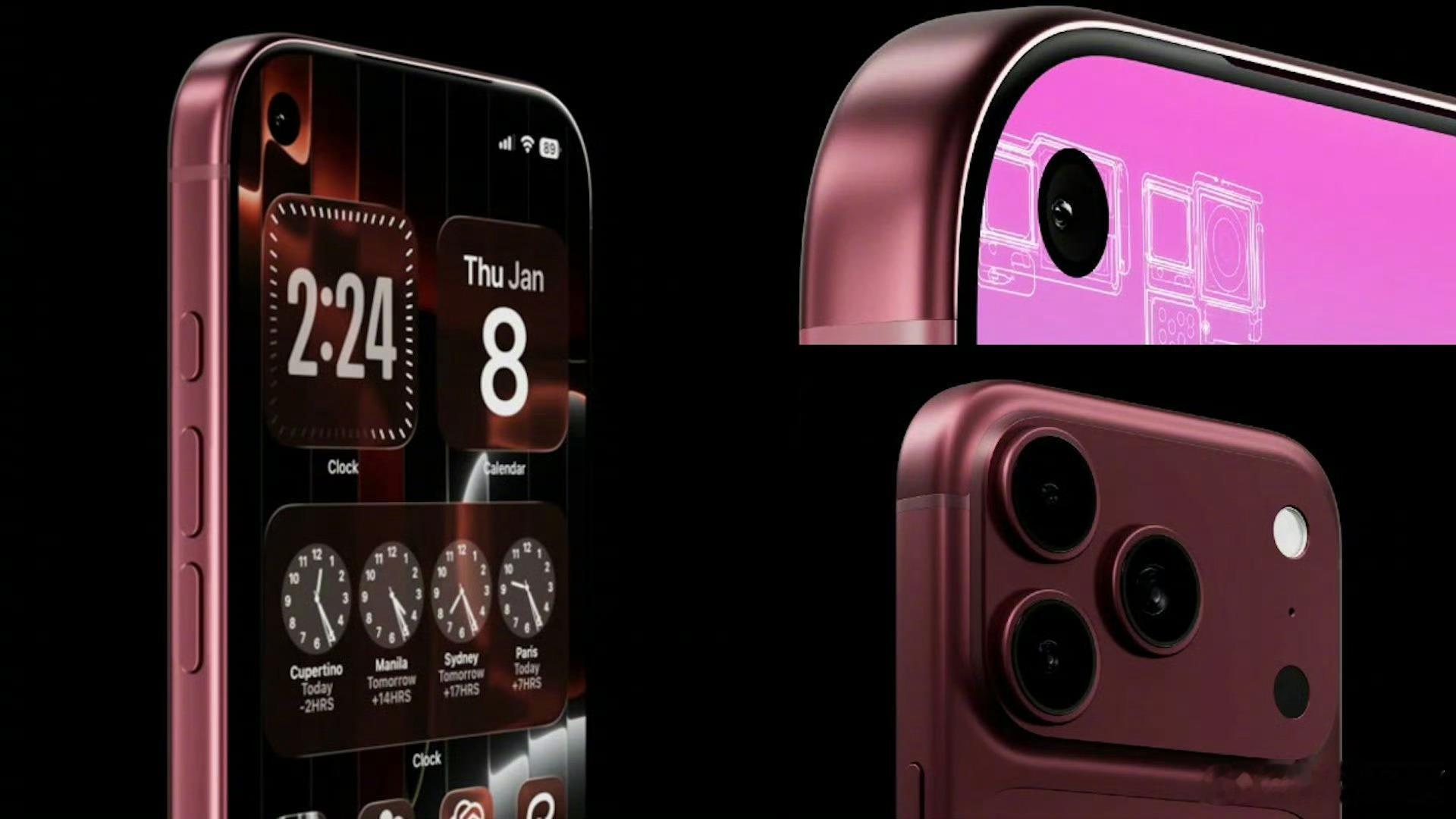 现在关于iPhone18的爆料非常的混乱，今天说灵动岛居中并缩小，明天又说左上角