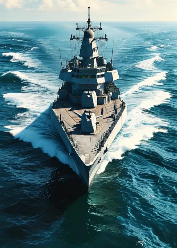 值得一提的是，其搭载的先进舰炮系统自动化程度高、射速快、精度准。对陆攻击时，能为