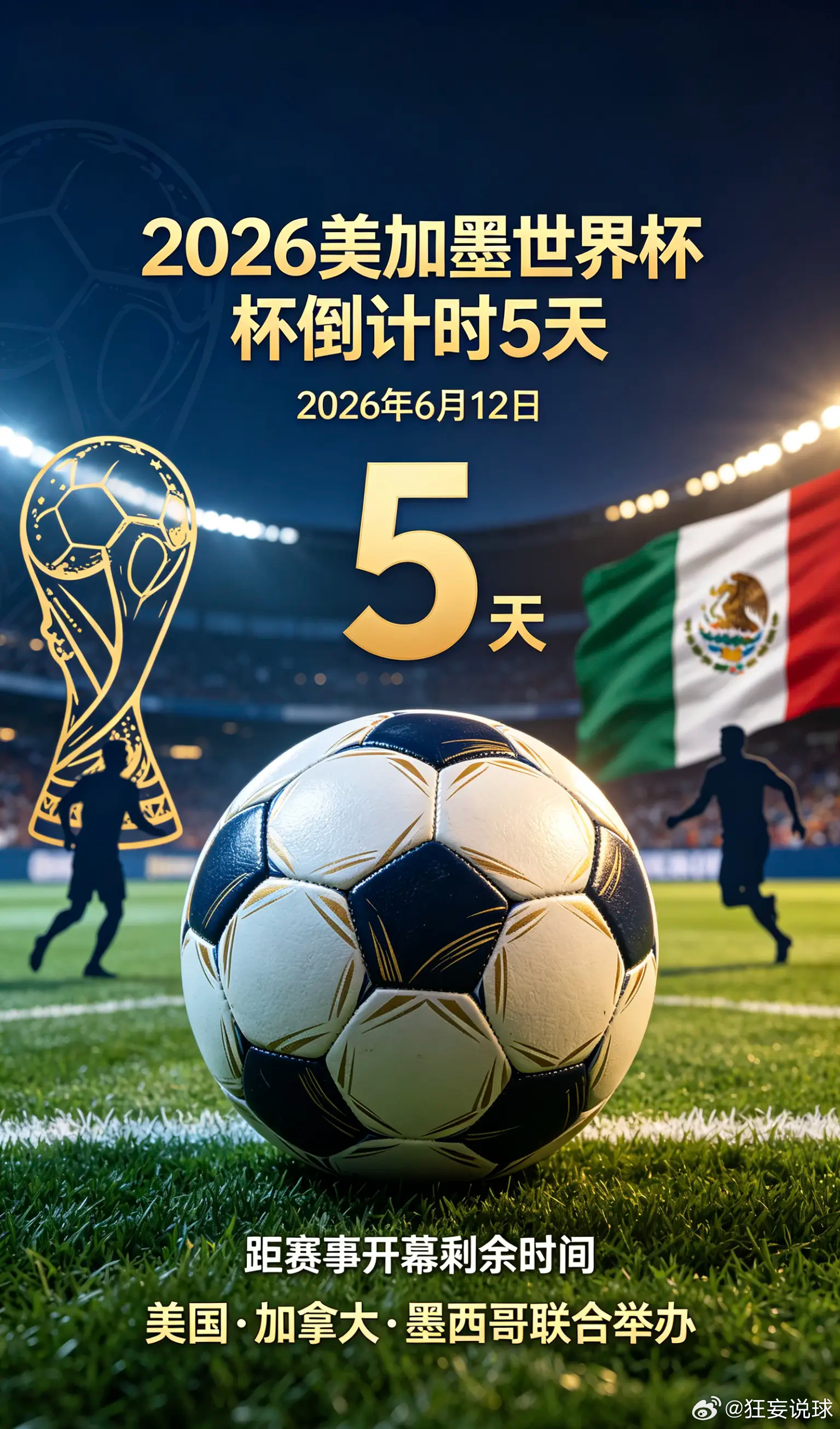 又是一个四年，这次谁会夺冠？2026美加墨世界杯一起期待2026世界杯 