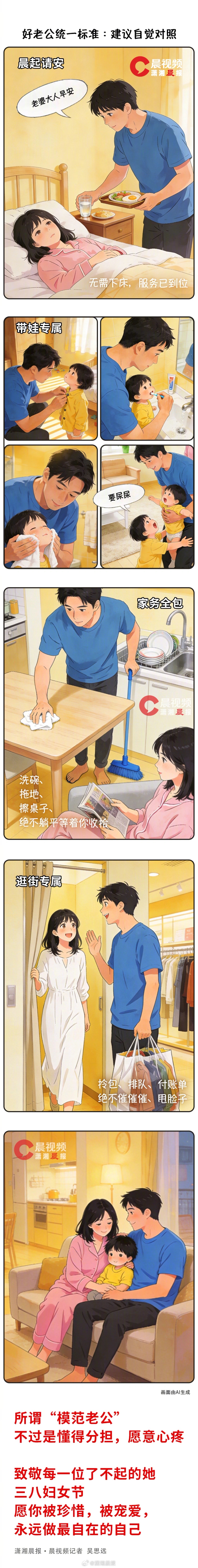 三八节限定！请查收一份“好老公行为规范”#妇女节#