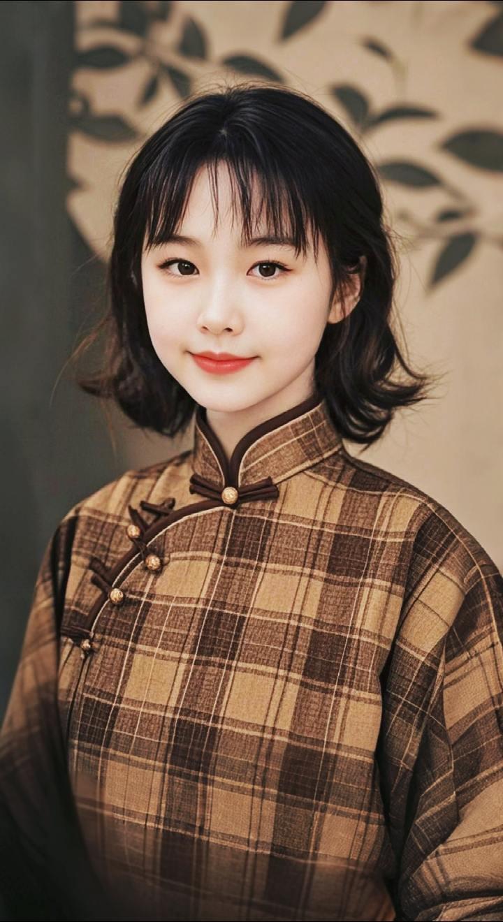 AI扩图 AI复古风佳人