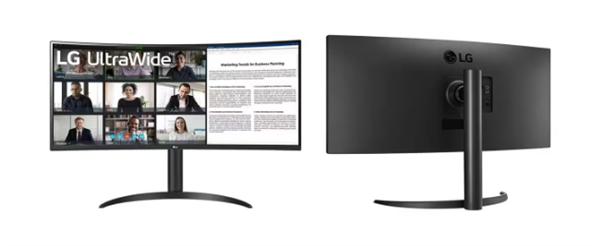 LG推出了新款34英寸带鱼屏显示器34WR55QC。它采用了VA面板，拥有344