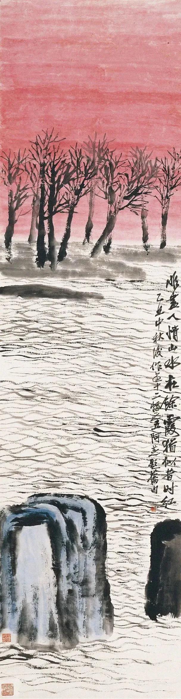 齐白石的“红”山水，温馨而浪漫
 