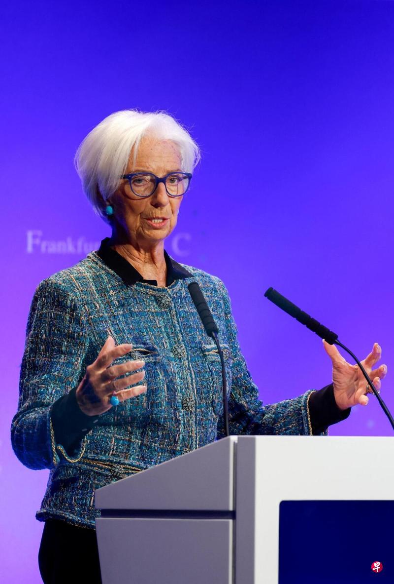 联合早报11月25日报道，欧洲央行行长拉加德11月24日在斯洛伐克首都布拉迪斯拉