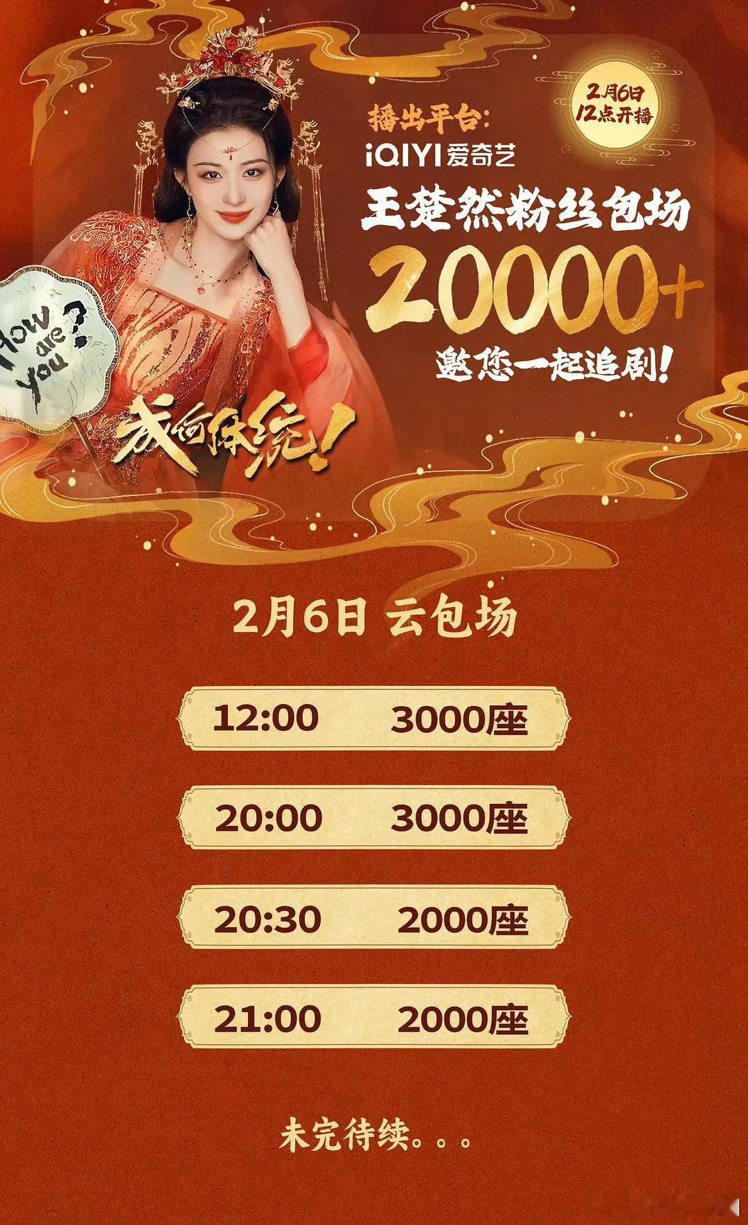 王楚然 粉丝为《成何体统》云包场2w+！给力