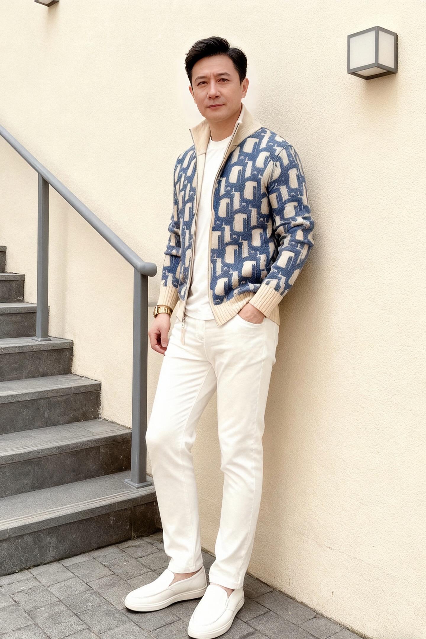 “女朋友送的‘氛围感毛衣’，穿上直接从糙汉子变休闲小叔，软fufu的面...