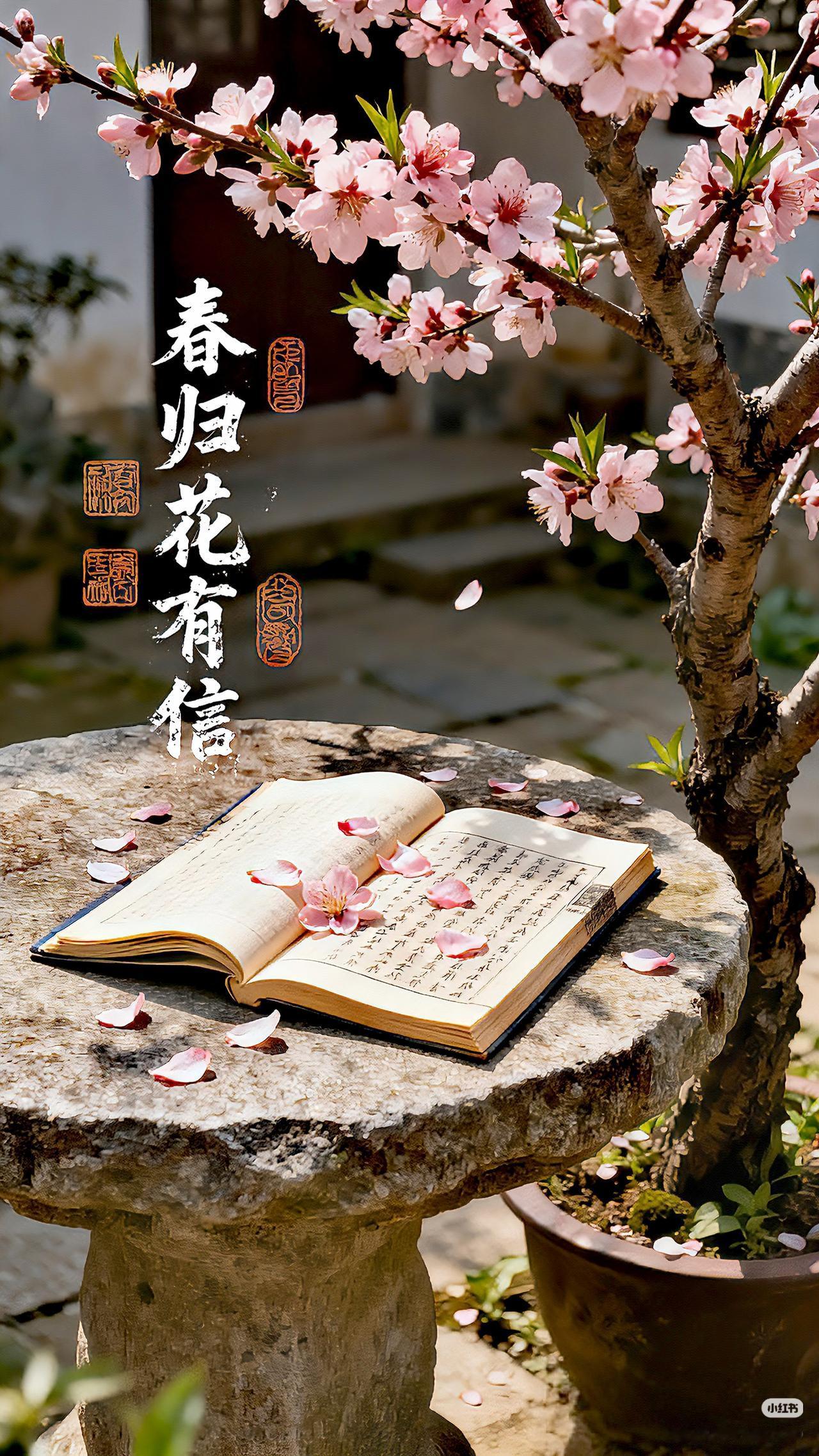 上联：春归花有信，
下联：？