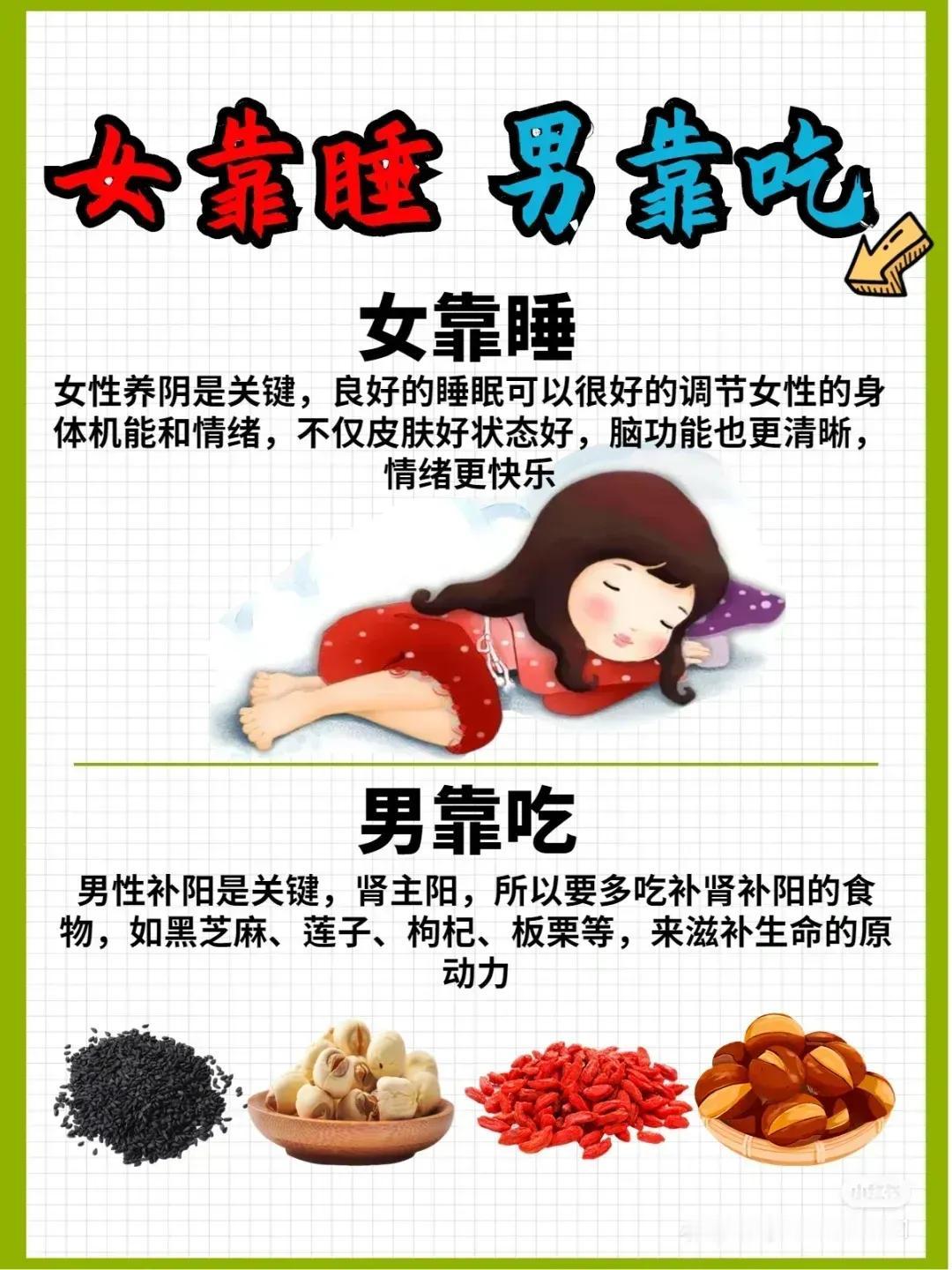 男女有别，不仅体现在性格、思维上，连养生方式也大不相同！你知道男女养生有哪些区别