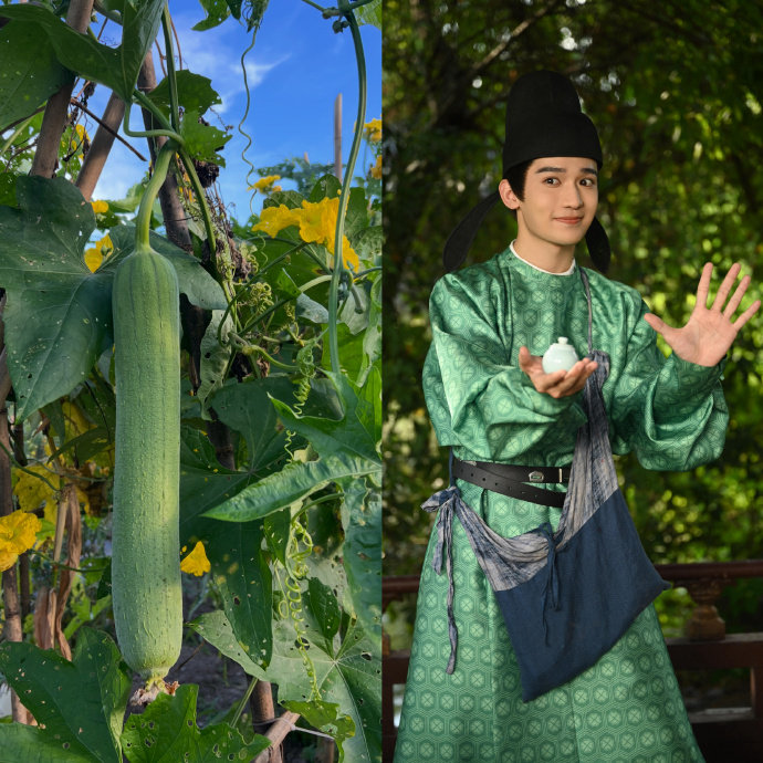 梁永棋新剧丝瓜塑梁永棋御廷谣丝瓜造型一旦接受这个设定就回不去了😆到底是谁最先发