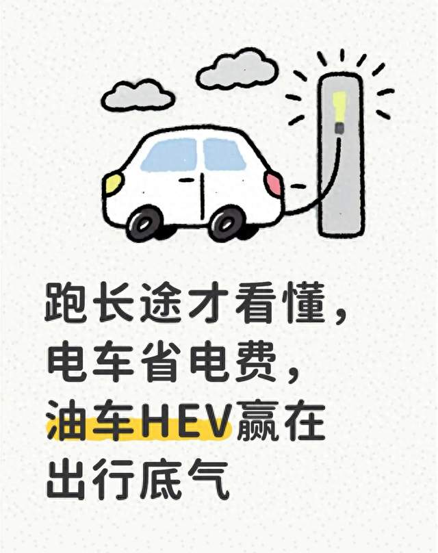 跑长途才看懂，电车省电费，油车HEV赢在出行底气