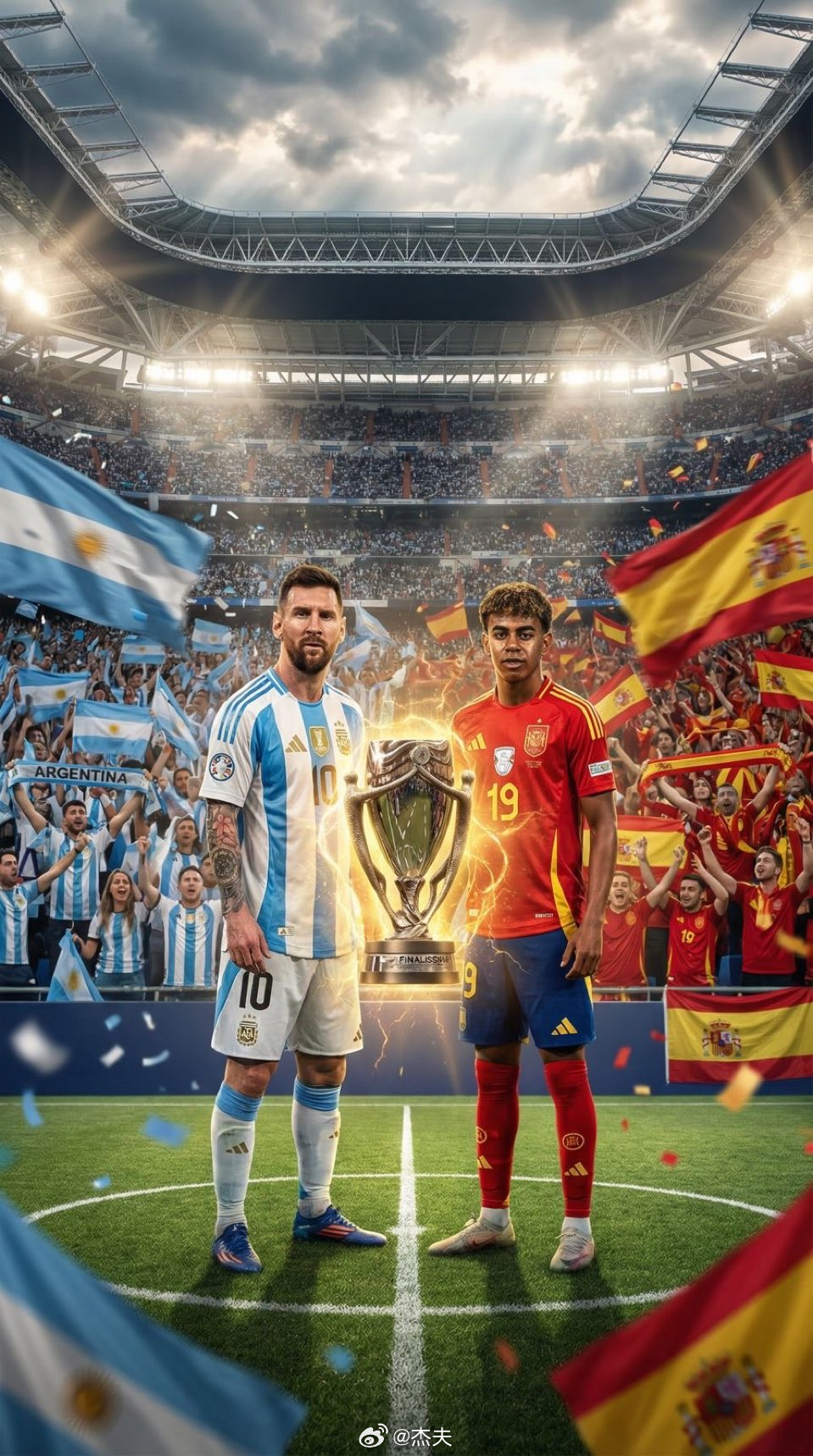 欧美杯取消 原定3月27日在卡塔尔举办的欧美杯，西班牙vs阿根廷这场顶级对决正式