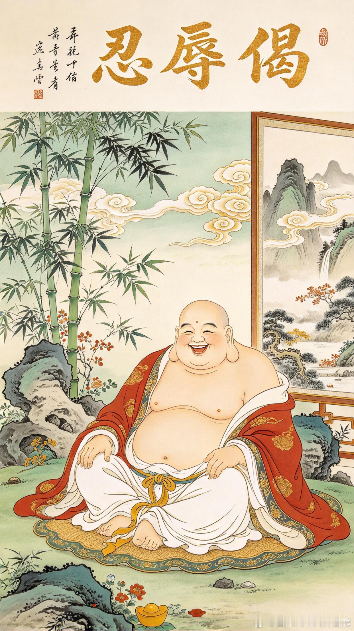 千古奇文《忍辱偈》：布袋和尚56字偈语，放下是非爱憎，读懂内心便得解脱￼人活着，