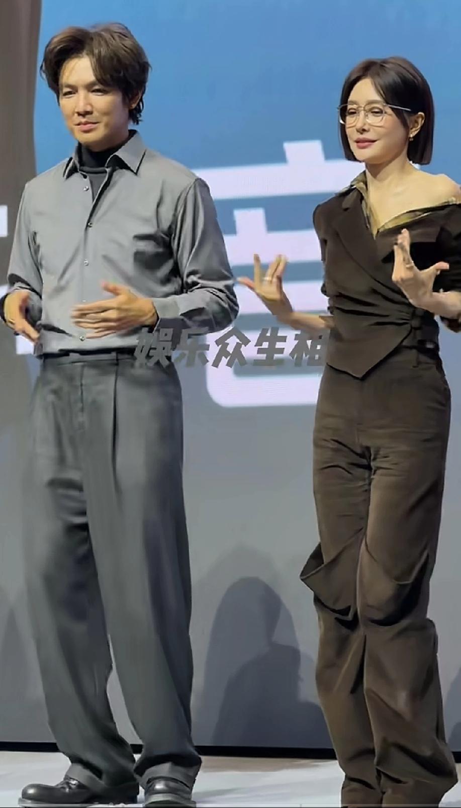 钟汉良脸上肿肿的，很不自然，没有以前帅气了，整张脸给人的感觉姨味很浓。