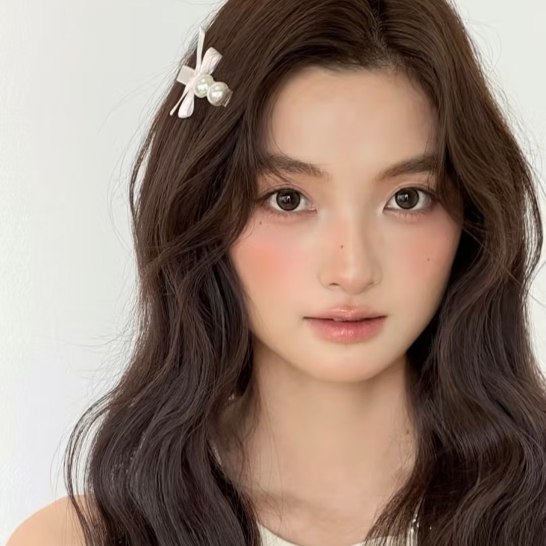 ins感韩妆，杏粉调温柔妆容，整体色调以裸调为主是适合大部分宝宝的妆容哦不会很难