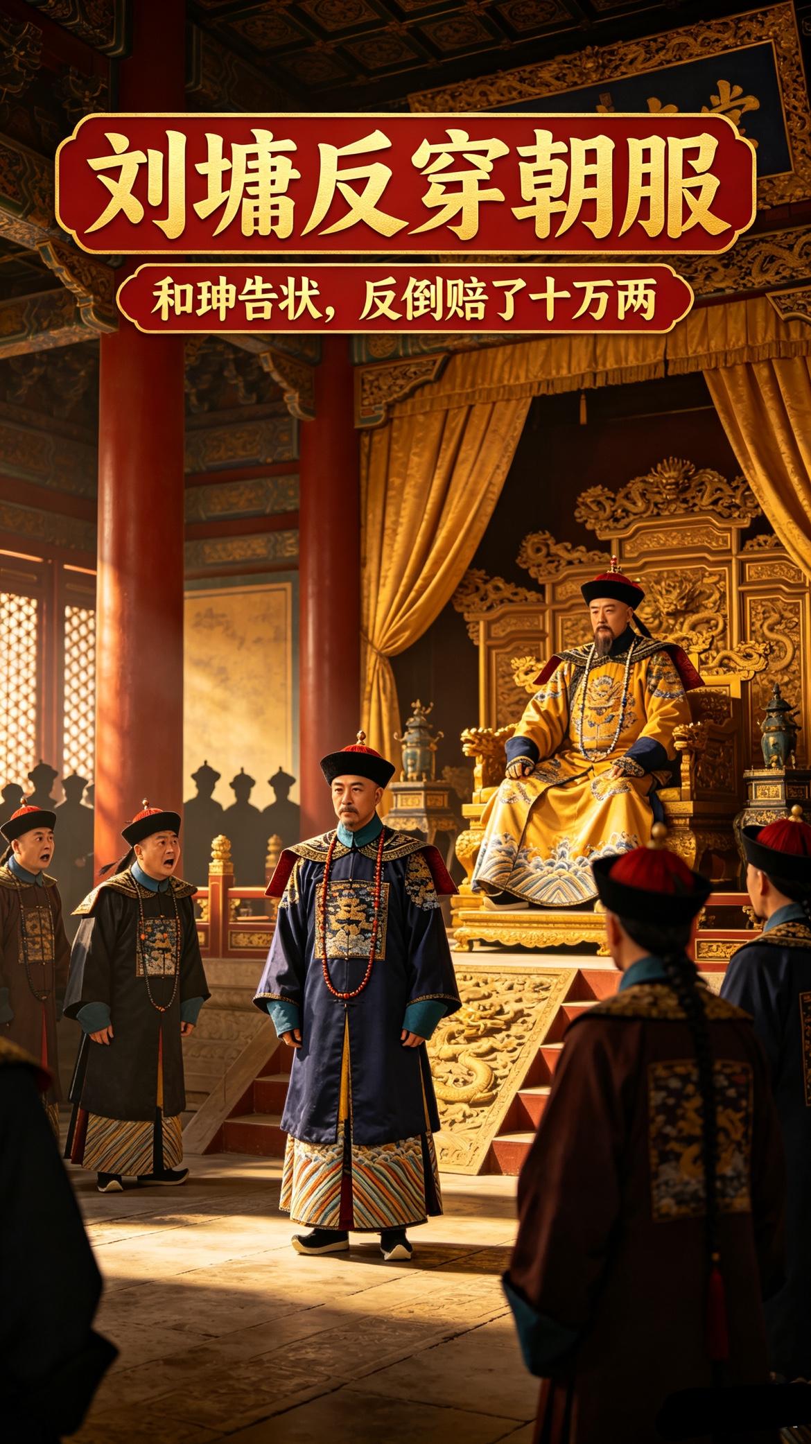 刘墉耍小聪明反穿朝服，和珅本想置他于窘境，结局却大快人心

乾隆年间的金銮殿上，