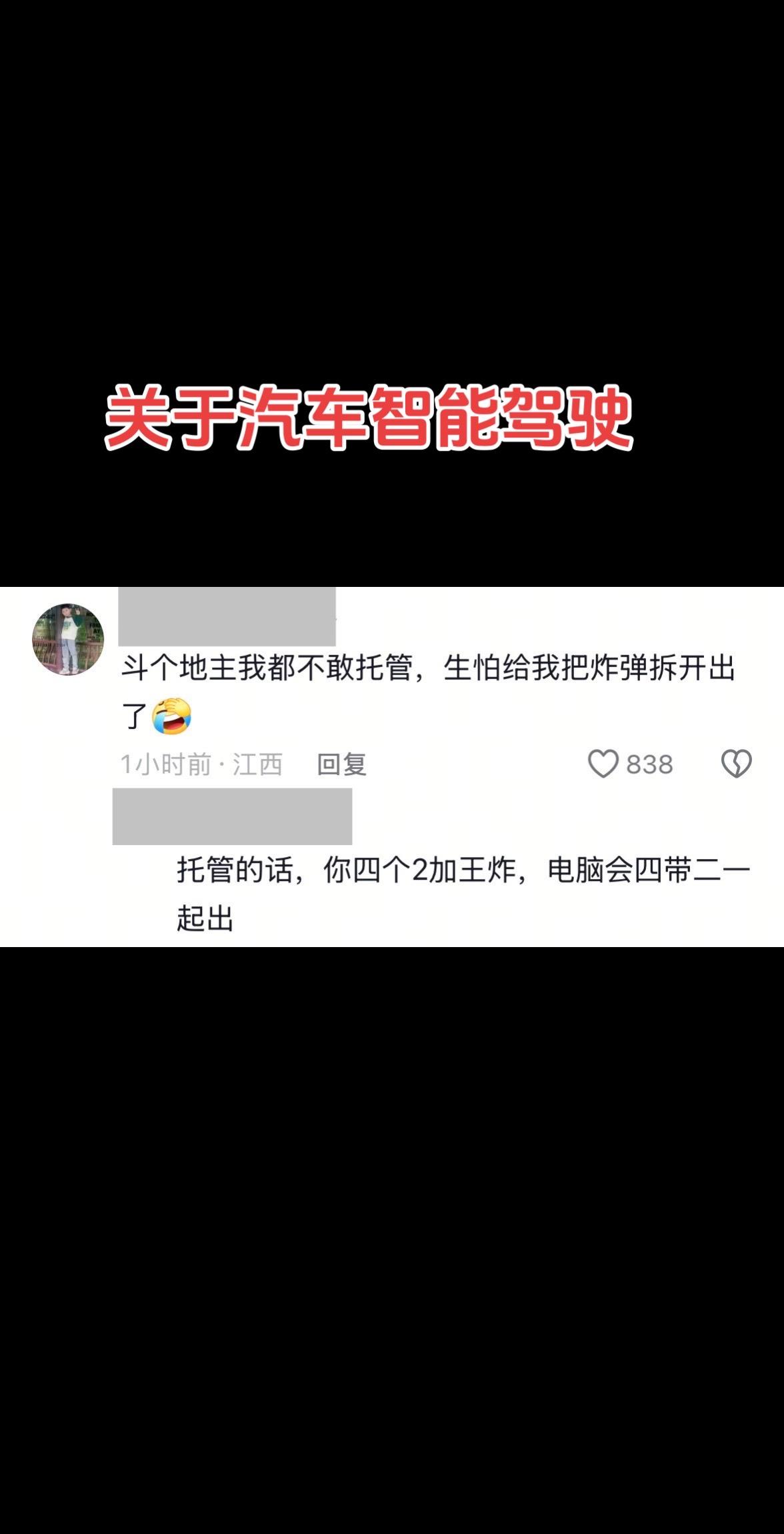 网友神评论汽车智驾！