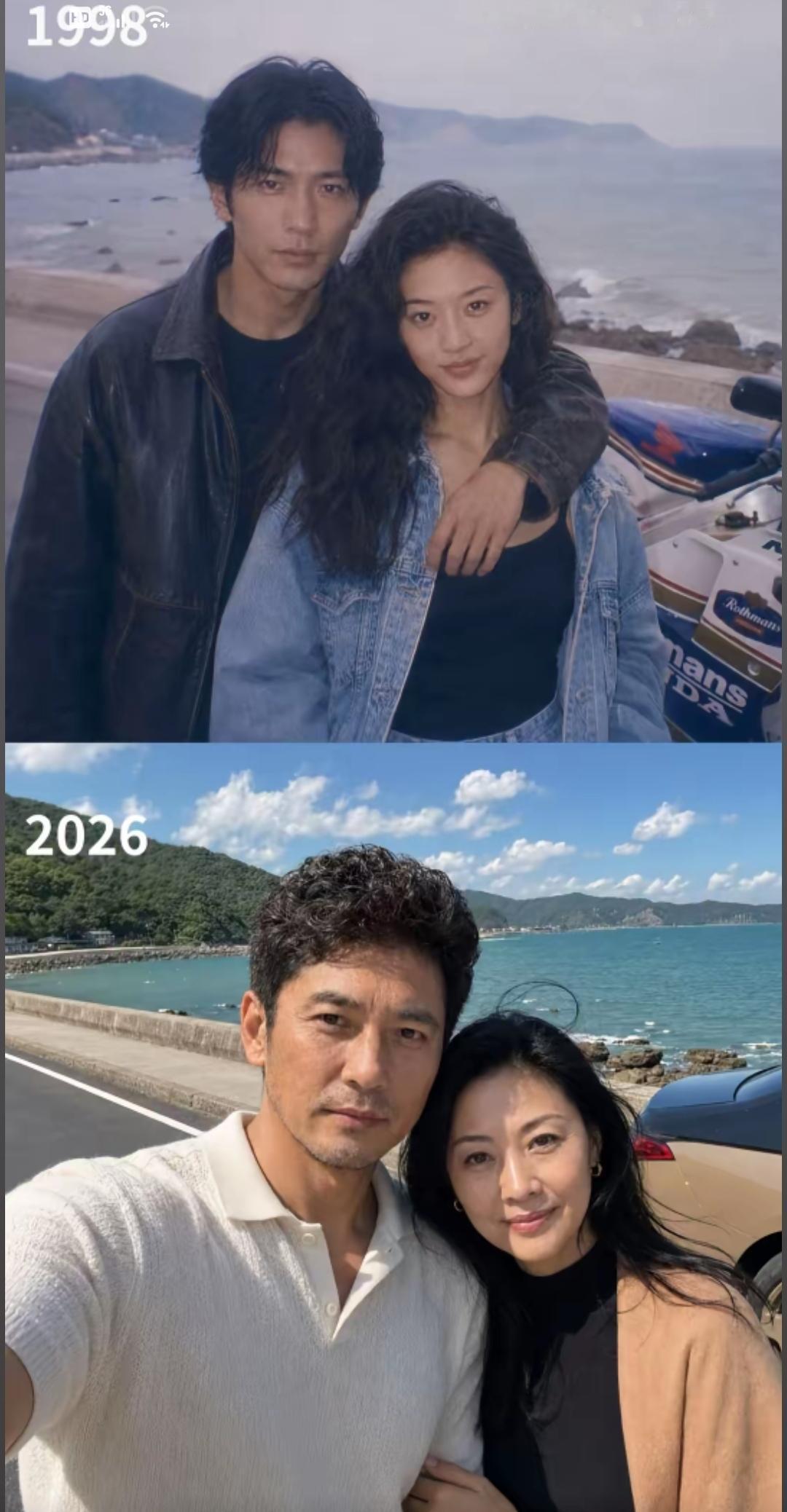 28年过去，弹指一挥间，两个人还是恩爱如初，岁月变了容颜，但是爱情永远不会变！