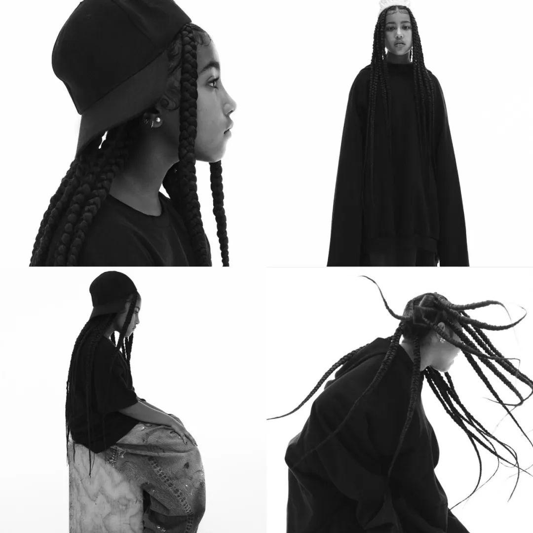 西北君君登上英国时尚杂志《i-D》封面。
美国星二代North West可以说是