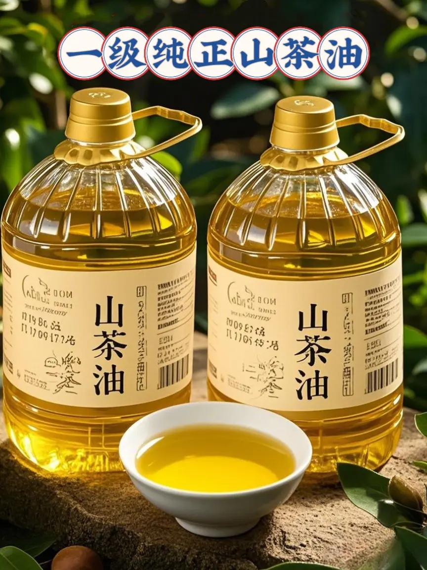 一级纯正山茶油来福利了~精选优质山茶果，物理压榨，头道原油，滴滴醇香...